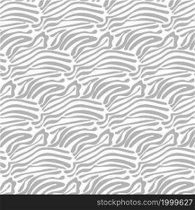 Abstract gray texture on a white background. For fabrics, baby clothes, backgrounds, textiles, wrapping paper and other decorations. Vector seamless pattern.