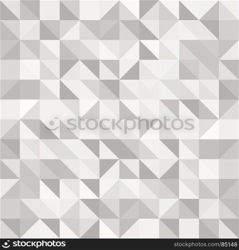 Abstract gray triangle and square in grey or white color pattern, Vector illustration, copy space