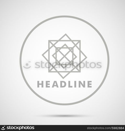 Abstract gray triangle on a white background. Abstract gray triangle on a white background.
