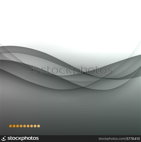 Abstract gray wave vector background. EPS 10. Abstract gray wave vector background