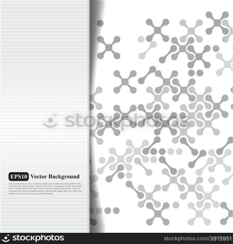 Abstract grayscale card with crosses