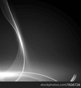Abstract grayscale flame vector mesh background. Futuristic technology style. Elegant background for business presentations. Flying debris. eps10
