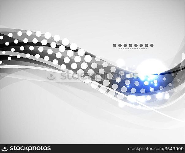 Abstract grayscale wave vector background