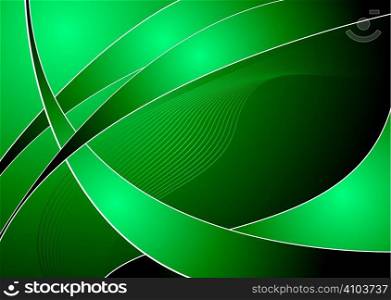 Abstract green and black background with copy space