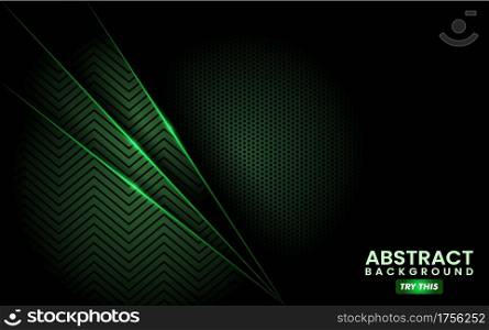 Abstract Green Background with Overlap Layer Textured Pattern Concept. Modern Background Illustration. Graphic Design Element.