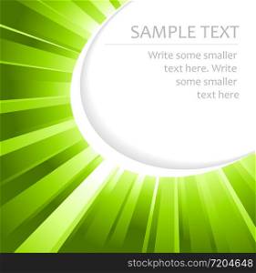 Abstract green background with place for your text