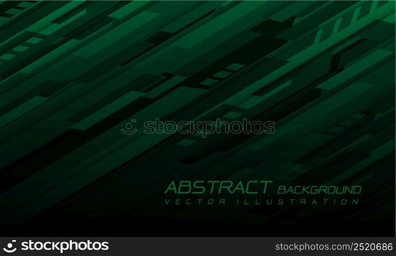 Abstract green black geometric speed technology futuristic design background vector