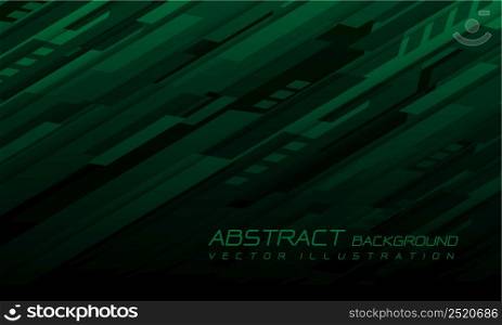 Abstract green black geometric speed technology futuristic design background vector