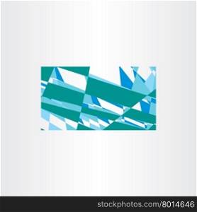 abstract green blue business card vector background design