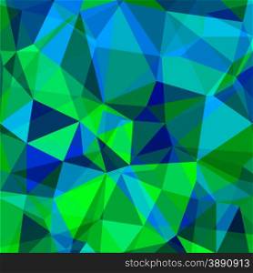 Abstract Green Blue Polygonal Background. Abstract Geometric Background. Polygonal Background
