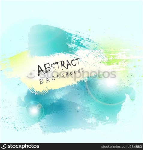 Abstract green blue water color splash background. You can use for cover artwork design. illustration vector eps10