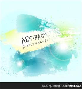 Abstract green blue water color splash background. You can use for cover artwork design. illustration vector eps10