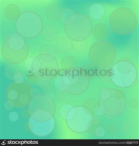 Abstract Green Blurred Background. Green Bubble Pattern.. Green Background