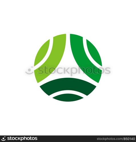 Abstract Green Circle Logo Template Illustration Design. Vector EPS 10.