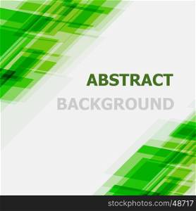 Abstract green geometric overlapping background, stock vector
