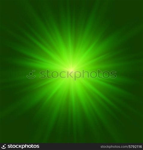 Abstract green glowing background. Vector illustration. Abstract green glowing background. Vector illustration EPS 10