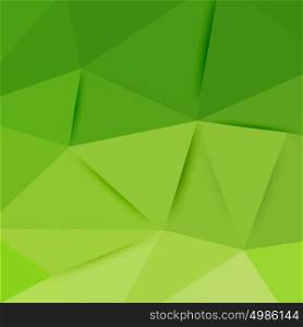Abstract green graphic art. Abstract green graphic art. Vector polygonal background with triangle