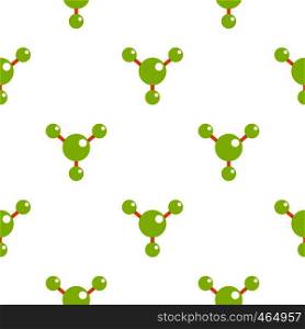 Abstract green molecules pattern seamless flat style for web vector illustration. Abstract green molecules pattern flat