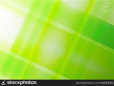 Abstract green nature geometric shine and layer elements with diagonal lines texture. Vector illustration