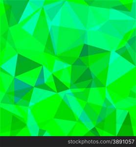 Abstract Green Polygonal Background. Green Geometric Pattern. Polygonal Background
