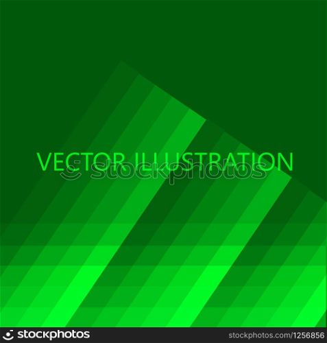 Abstract green technology background. Pleated backdrop. Bright vector illustration.. Bright green technology background.