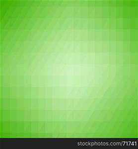 Abstract Green Triangle Background. Modern Mosaic Pattern. Template Design for Banner, Poster. Abstract Green Triangle Background
