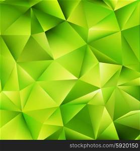 Abstract green vector background. Abstract color mosaic background. Green vector background