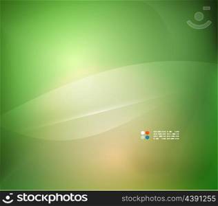 Abstract green vector blurred background
