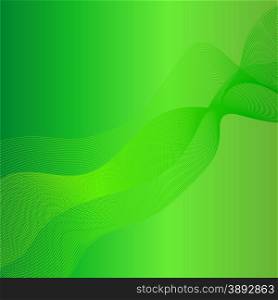 Abstract Green Wave Background. Green Wave Pattern.. Green Wave