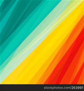 Abstract green, yellow, red oblique shape background and texture for use in design. Vector illustration