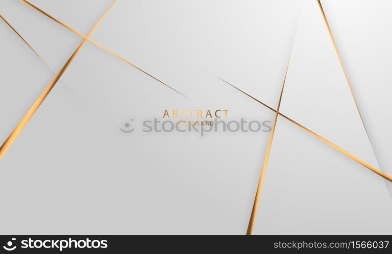 Abstract grey and gold background poster with dynamic waves. technology network Vector illustration.