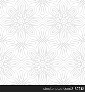 Abstract Grey Arabic Motif Vector Seamless Pattern Design. Awesome for classic product design, fabric, backgrounds, invitations, packaging design projects. Surface pattern design.