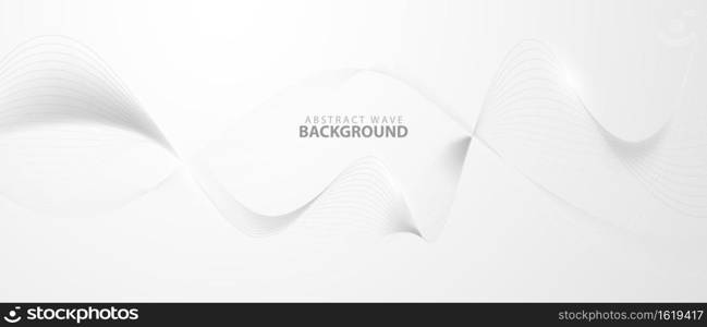 Abstract grey background poster with dynamic. technology network Vector illustration.