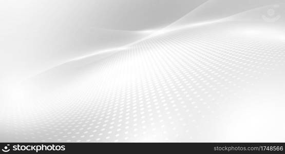 Abstract grey background poster with dynamic. technology network Vector illustration.