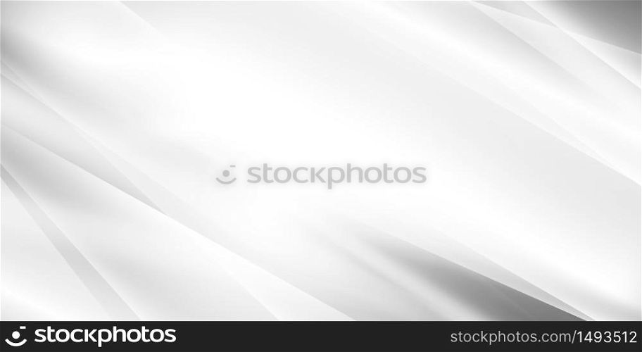 Abstract grey background poster with dynamic waves. technology network Vector illustration.