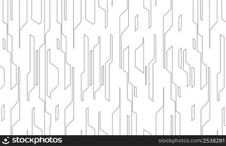Abstract grey circuit line technology on white design modern futuristic background vector