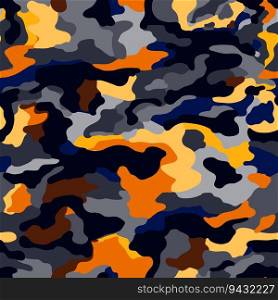 Abstract grey colors camouflage seamless pattern. Military camo endless wallpaper. Creative design for fabric, textile print, wrapping, cover. Vector illustration. Abstract grey colors camouflage seamless pattern. Military camo endless wallpaper.