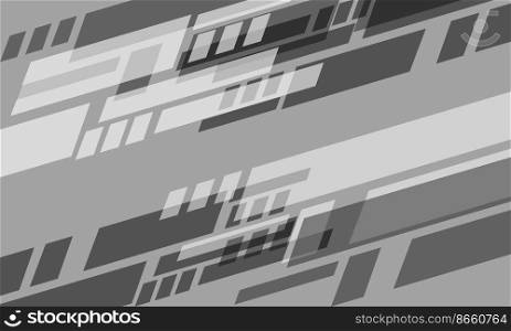 Abstract grey geometric cyber dynamic technology design ultramodern futuristic background vector illustration.