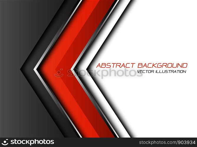 Abstract grey orange arrow direction with blank space design modern futuristic background vector illustration.