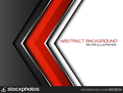 Abstract grey orange arrow direction with blank space design modern futuristic background vector illustration.