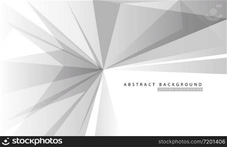 Abstract grey polygon on white with simple text design modern futuristic background vector illustration.