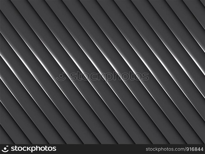 Abstract grey silver line pattern background texture vector illustration.