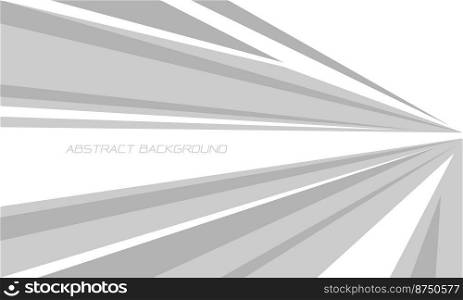 Abstract grey speed direction geometric on white design modern luxury futuristic background vector illustration.