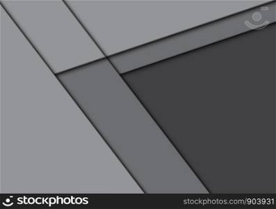 Abstract grey tone arrow direction with blank space design modern futuristic background vector illustration.
