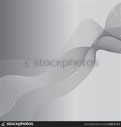 Abstract Grey Wave Texture on Grey Background. Grey Background