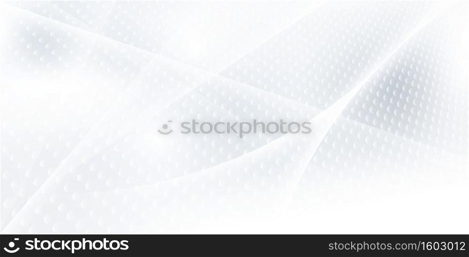 Abstract grey white background poster with dynamic waves. technology network Vector illustration.