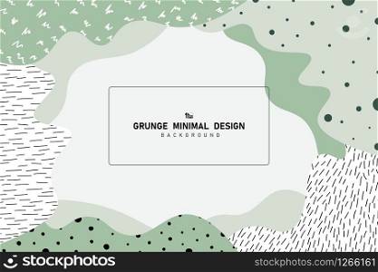 Abstract grunge design of minimal green shape layers pattern background. Decorate for ad, poster, artwork, template design, print. illustration vector eps10