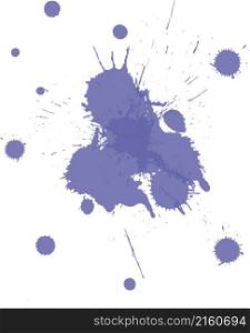 Abstract grunge design. Violet grunge banner in Very Peri color. Vector illustration.
