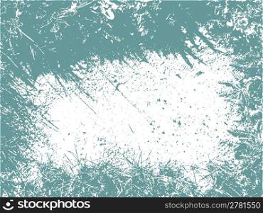 abstract grunge frame, vector without gradient