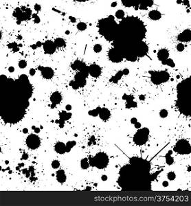 Abstract grunge seamless pattern in black and white, easy to edit background for your design